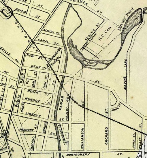 1889 Moffat map of Bloomfield